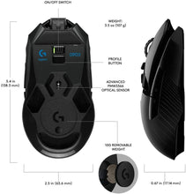 Load image into Gallery viewer, Logitech G903 LIGHTSPEED Gaming Mouse with POWERPLAY Wireless Charging Compatibility (Renewed)
