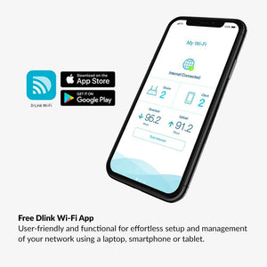 D-Link WiFi Router Whole Home Smart Mesh Wi-Fi System High Performance Dual Band Parental Controls