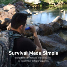 Load image into Gallery viewer, Etekcity Water Filter Straw Camping Water Purification Portable Water Filter Survival Kit for Camping, Hiking, Hurricanes
