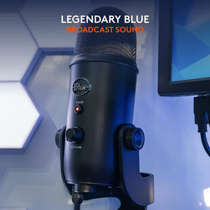 Blue Yeti USB Microphone - Blackout Edition (Renewed)