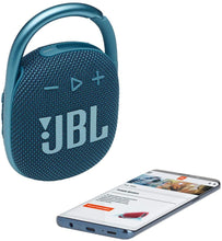 Load image into Gallery viewer, JBL Clip 4: Portable Speaker with Bluetooth, Built-in Battery, Waterproof and Dustproof Feature (Renewed)
