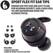 Load image into Gallery viewer, JBL UA True Wireless FLASH X In-Ear Sport Headphones - Black (Renewed)
