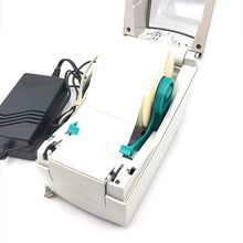 Load image into Gallery viewer, Zebra LP 2824 Printer 2824-21100-0001 W/New Adapter, power, USB cables &amp; Test Print
