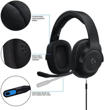 Load image into Gallery viewer, Logitech G433 7.1 Wired Gaming Headset with DTS Headphone: X 7.1 Surround for PC, PS4, PS4 PRO, Xbox One, Xbox One S, Nintendo Switch – Black(Renewed)
