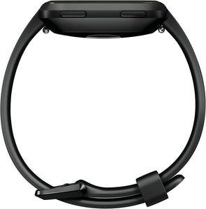 Fitbit Versa Smart Watch, Black/Black Aluminium, One Size (S & L Bands Included) (Renewed)