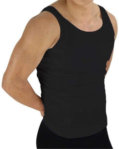 Beautyko USA 1 Pair Muscle Toning Body Enhancement Trim Undershirt, Black, Medium