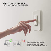 Load image into Gallery viewer, Wemo Dimmer Wi-Fi Light Switch, Compatible with Alexa and Google Assistant (Certified Refurbished)
