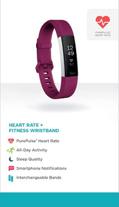 Fitbit Alta HR, Fuchsia, Small (Renewed)