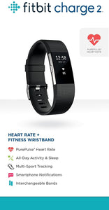 Fitbit Charge 2 Heart Rate + Fitness Wristband (Renewed)