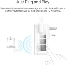 Load image into Gallery viewer, TP-LINK TL-WA860RE IEEE 802.11n 300 Mbps Wireless Range Extender - ISM Band - Wall Mountable (Renewed)
