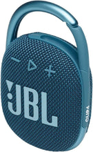 Load image into Gallery viewer, JBL 2 Pack Clip 4 Waterproof Wireless Audio Bluetooth Speaker Bundle (Blue)
