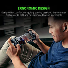 Load image into Gallery viewer, Razer Kishi Mobile Controller for iPhone iOS: Works with iPhone X, 11, 12, 13, and 13 Max - Includes 1 Month Xbox Game Pass Ultimate, xCloud, Stadia, Luna - Lightning Port Passthrough - MFi Certified (Renewed)
