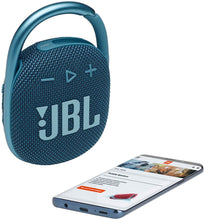 Load image into Gallery viewer, JBL Clip 4: Portable Speaker with Bluetooth, Built-in Battery, Waterproof and Dustproof Feature
