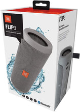 Load image into Gallery viewer, JBL Flip 3 Splashproof Portable Bluetooth Speaker, Gray (Renewed)
