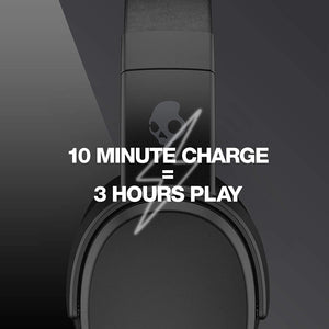 Skullcandy Crusher Bluetooth Wireless Over-Ear Headphones with Microphone, Noise Isolating Memory Foam, Adjustable and Immersive Stereo Haptic Bass, Rapid Charge 40-Hour Battery Life