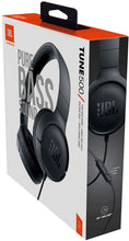 Load image into Gallery viewer, JBL T500 On-Ear Headphone In-Ear Headphone with One-Button Remote/Mic

