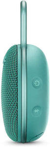 JBL Clip 3 Portable Bluetooth Waterproof Speaker - Teal (Renewed)