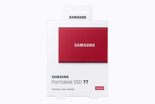 Load image into Gallery viewer, Samsung Portable SSD T7 500GB USB 3.2 External Solid State Drive Red (MU-PC500R) (Renewed)
