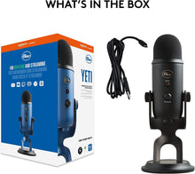 Load image into Gallery viewer, Blue Yeti USB Microphone - Blackout Edition (Renewed)
