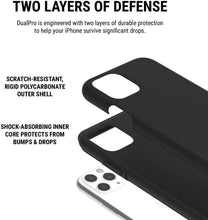 Load image into Gallery viewer, Incipio DualPro Dual Layer Case for Apple iPhone 11 Pro with Flexible Shock-Absorbing Drop-Protection - Black
