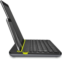 Load image into Gallery viewer, Logitech Bluetooth Multi-Device Keyboard K480 for Computers. Tablets and Smartphones. Black, Compact, Dial and Switch, Spill-Resistant Keyboard - 920-006342 (Renewed)
