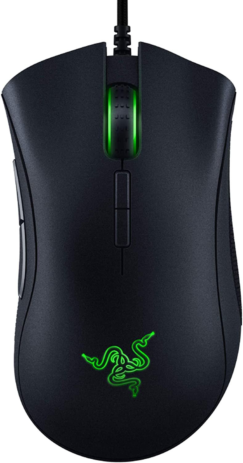 Razer DeathAdder Essential Gaming Mouse: 6400 DPI Optical Sensor - 5 Programmable Buttons - Mechanical Switches - Rubber Side Grips - Classic Black