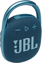 Load image into Gallery viewer, JBL 2 Pack Clip 4 Waterproof Wireless Audio Bluetooth Speaker Bundle (Blue)
